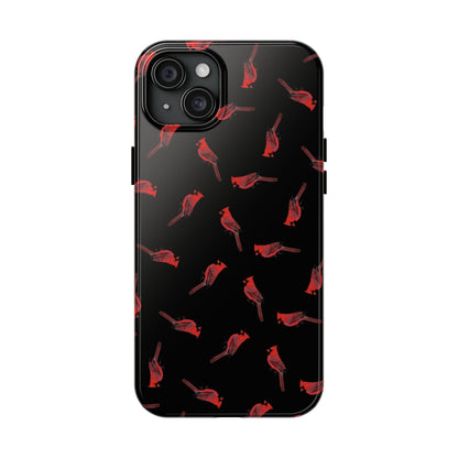 Cardinal iPhone Case Black – Premium Tough Phone Cover for Bird Lovers
