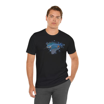Eisvogel im Flug Vogel T-Shirt für Vogelfreunde