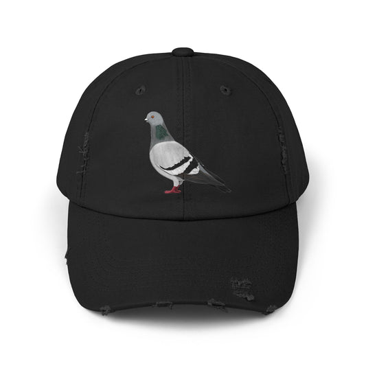 Pigeon Bird Art Distressed Cap