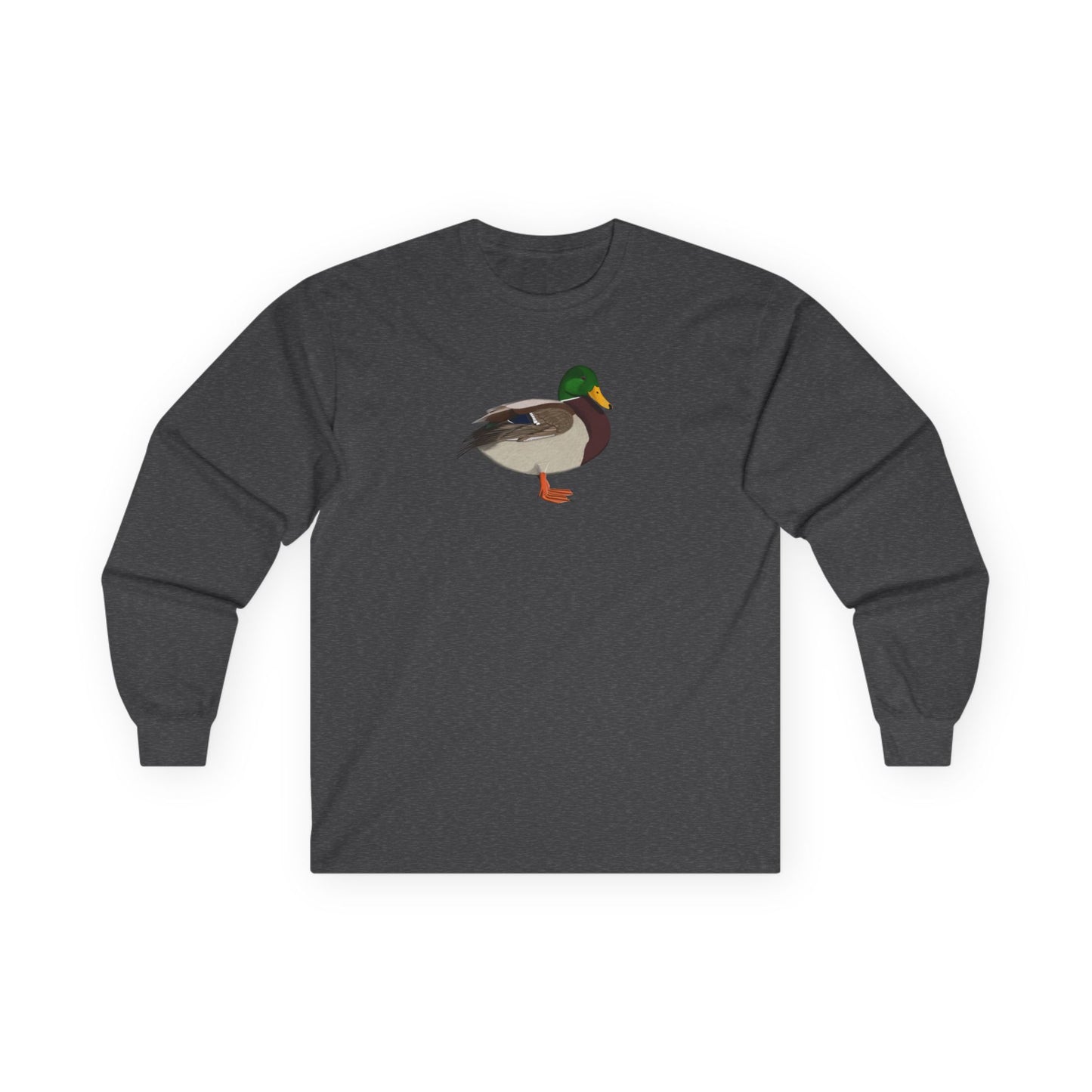 Mallard Birding & Birdwatching Bird Cotton Long Sleeve T-Shirt