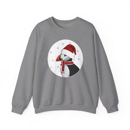 Puffin Santa Claus Christmas Birdwatcher Biologist Bird Sweatshirt