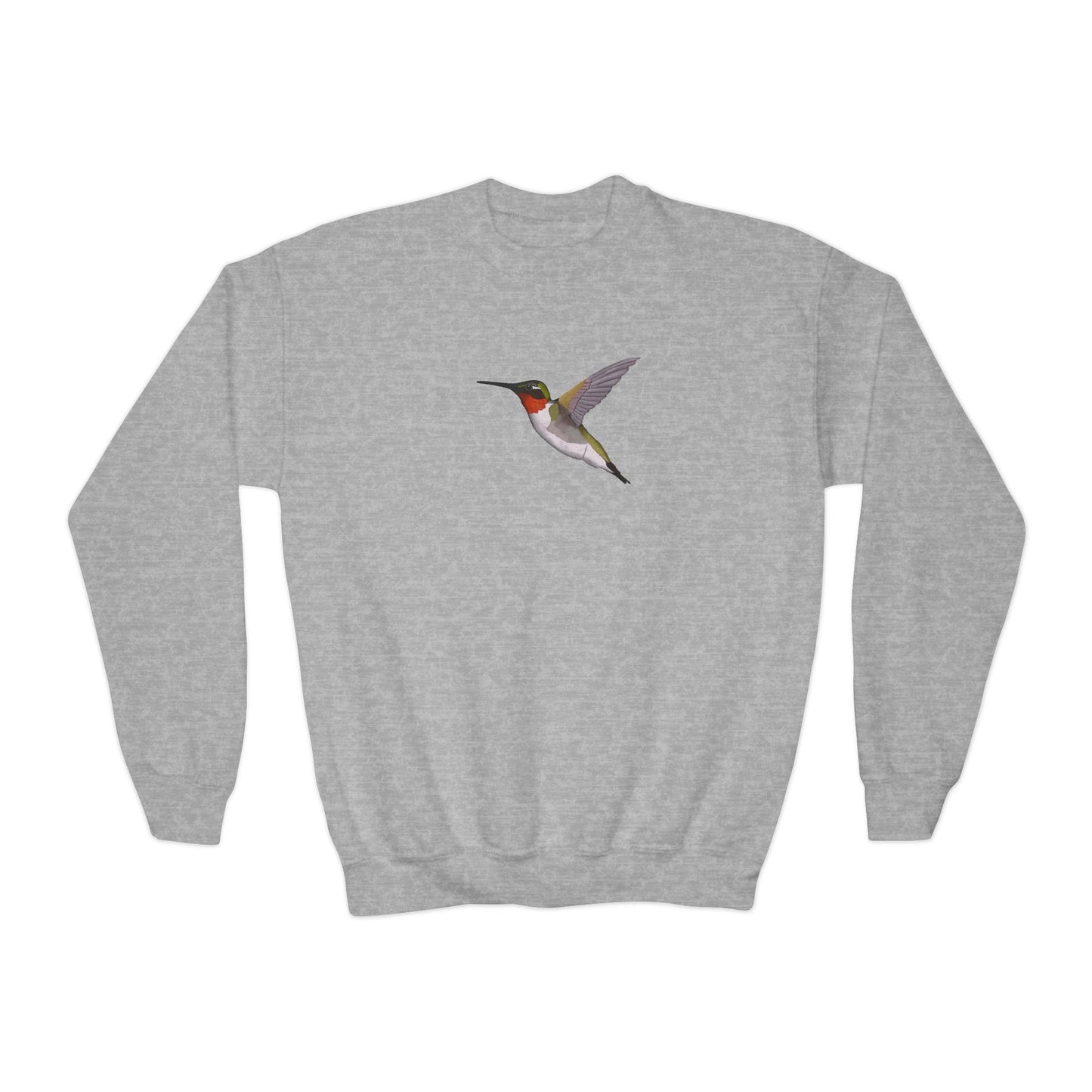 Hummingbird Bird Birdwatching Youth Crewneck Sweatshirt