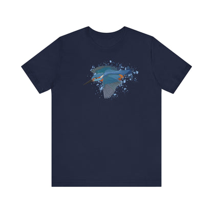 Eisvogel im Flug Vogel T-Shirt für Vogelfreunde