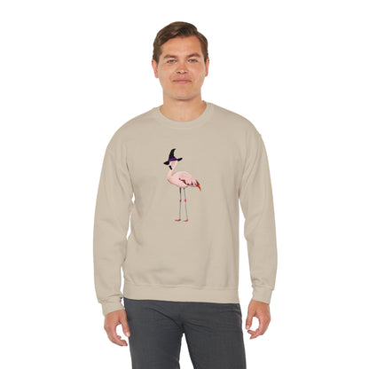 Flamingo Halloween Birds Witch Birdwatcher Sweatshirt