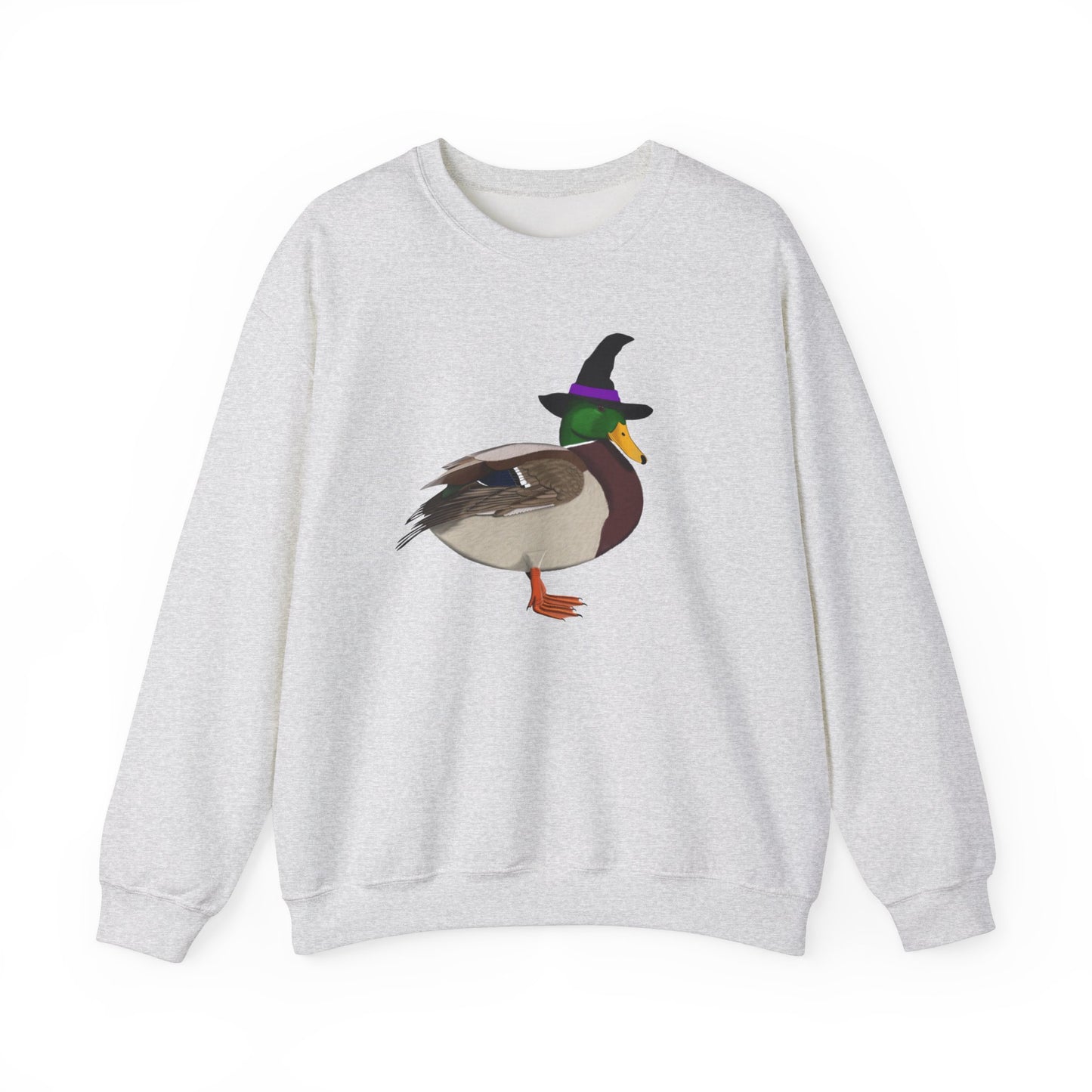 Mallard Halloween Witch Birdwatcher Biologist Bird Sweatshirt