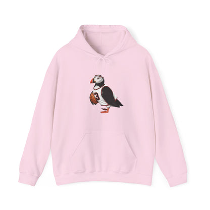 パフィンの面白いバスケットボールバードパーカー - ユニークなバスケットボールファンへのギフト - 選手向けのソフトなユニセックスジャンパー