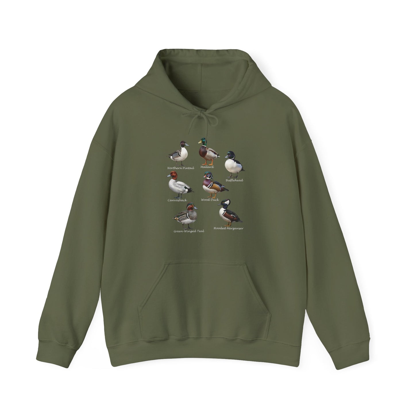 North American Ducks – Field Guide Hoodie for Bird Watchers