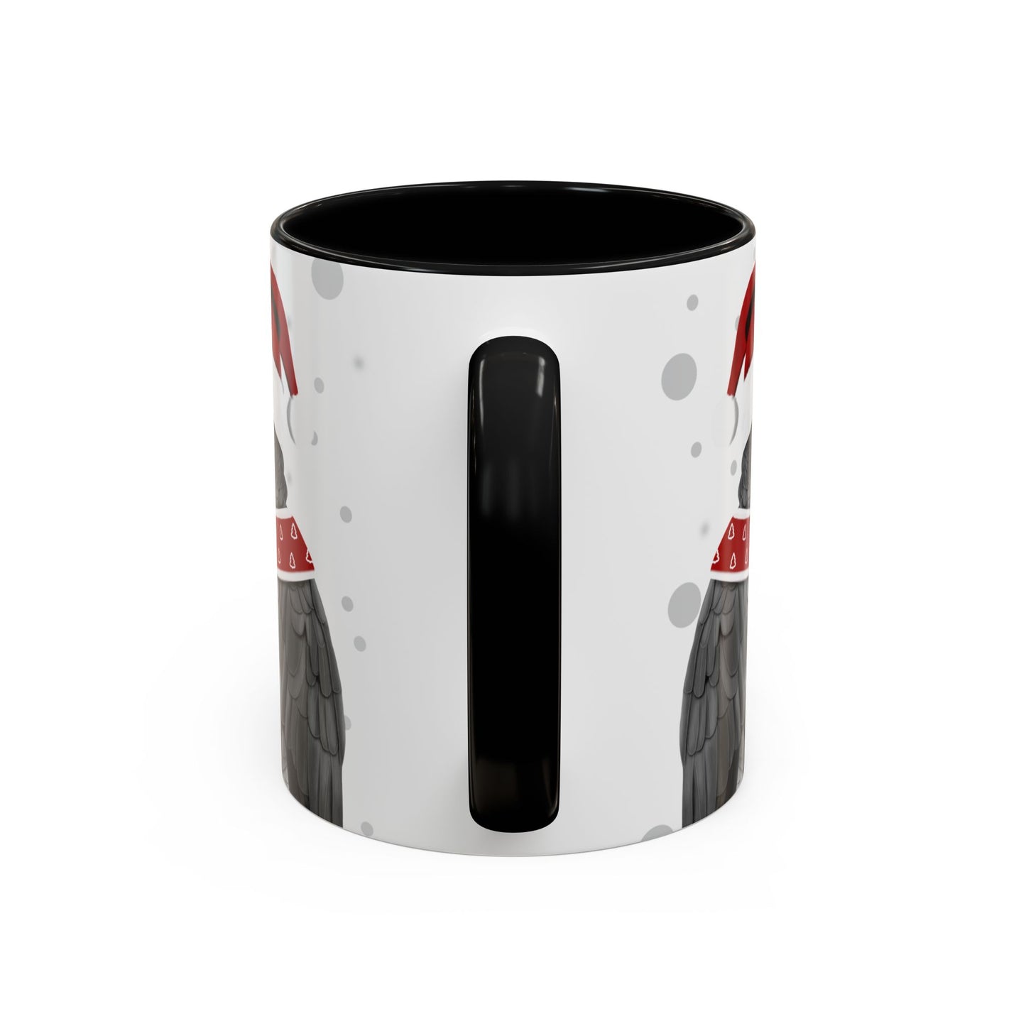 Grey Parrot Christmas Bird Coffee Mug