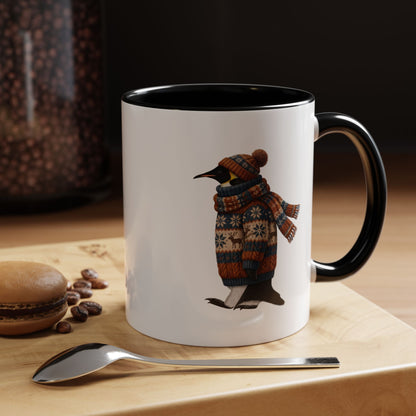 ペンギンの陶器製バードコーヒーマグ – バードウォッチャーへのカスタムギフト