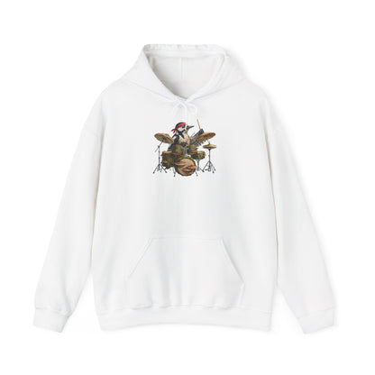 Specht Schlagzeuger Hoodie – Lustiger Kapuzenpullover für Drummer & Vogelfreunde
