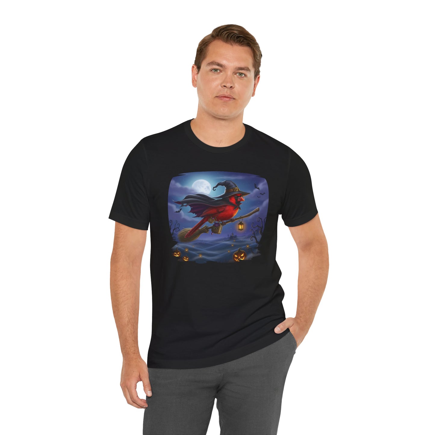 Cardinal Halloween Bird T-Shirt - Spooky Halloween Costume for Bird Lovers