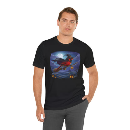 Cardinal Halloween Bird T-Shirt - Spooky Halloween Costume for Bird Lovers