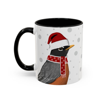 Robin Christmas Bird Coffee Mug