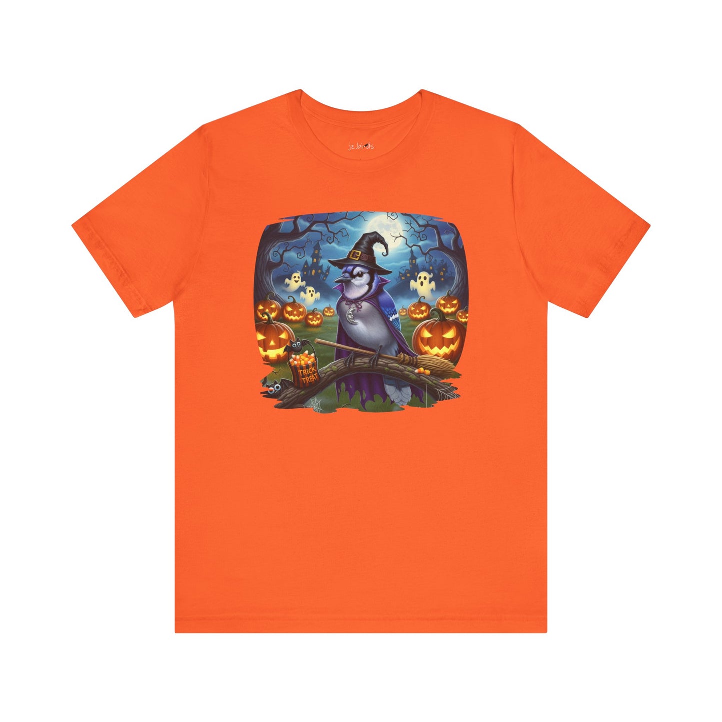 Blue Jay Halloween Bird T-Shirt - Spooky Halloween Costume for Bird Lovers