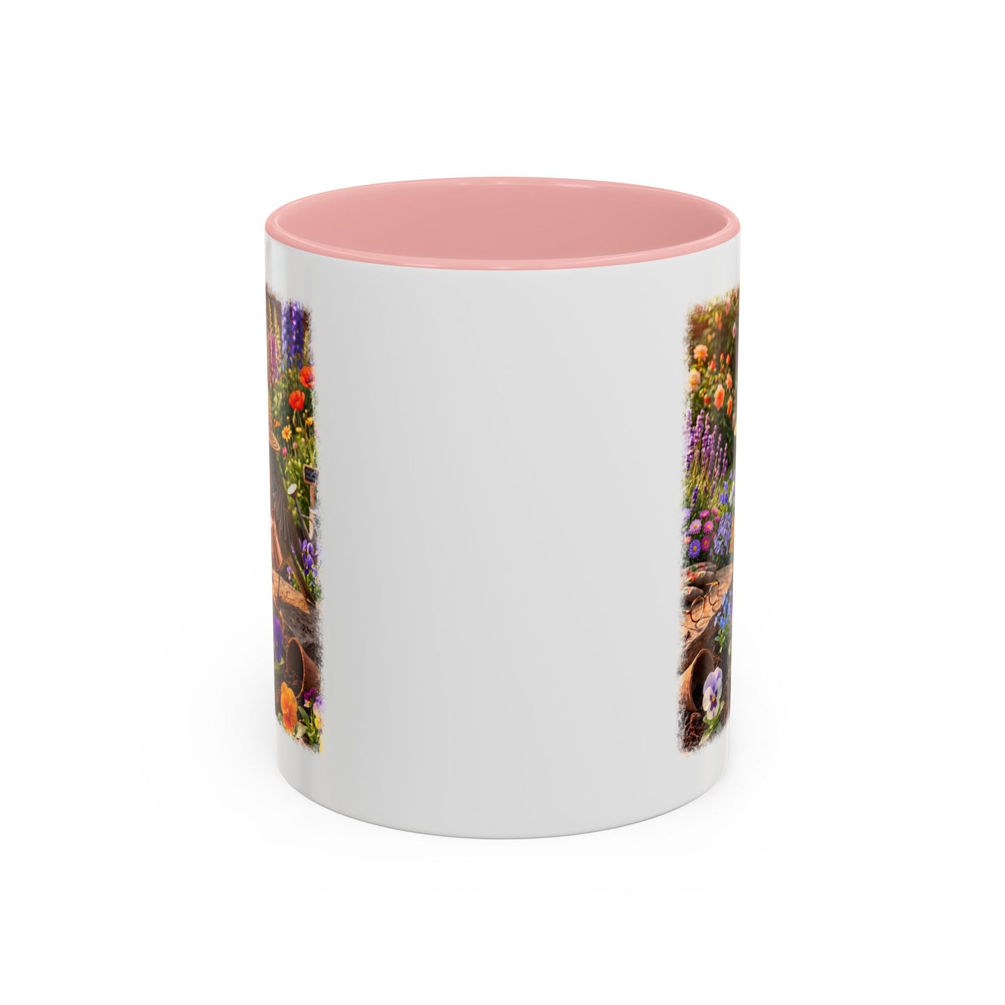 Robin Rosi Watering Flowers Mug for Bird Lovers