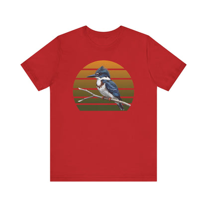 Belted Kingfisher Premium T-Shirt | Unique Birdwatcher & Birder Gift by jz.birds