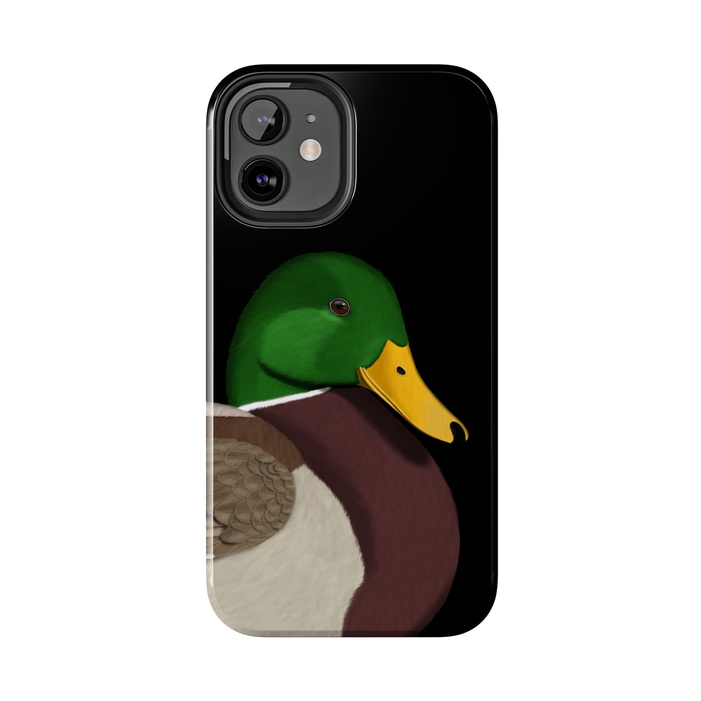 Mallard Bird Art Tough Phone Case Black