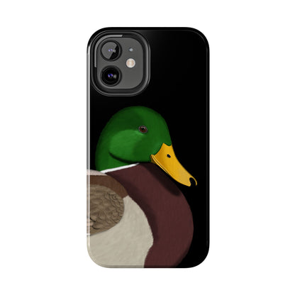 Mallard Bird Art Tough Phone Case Black