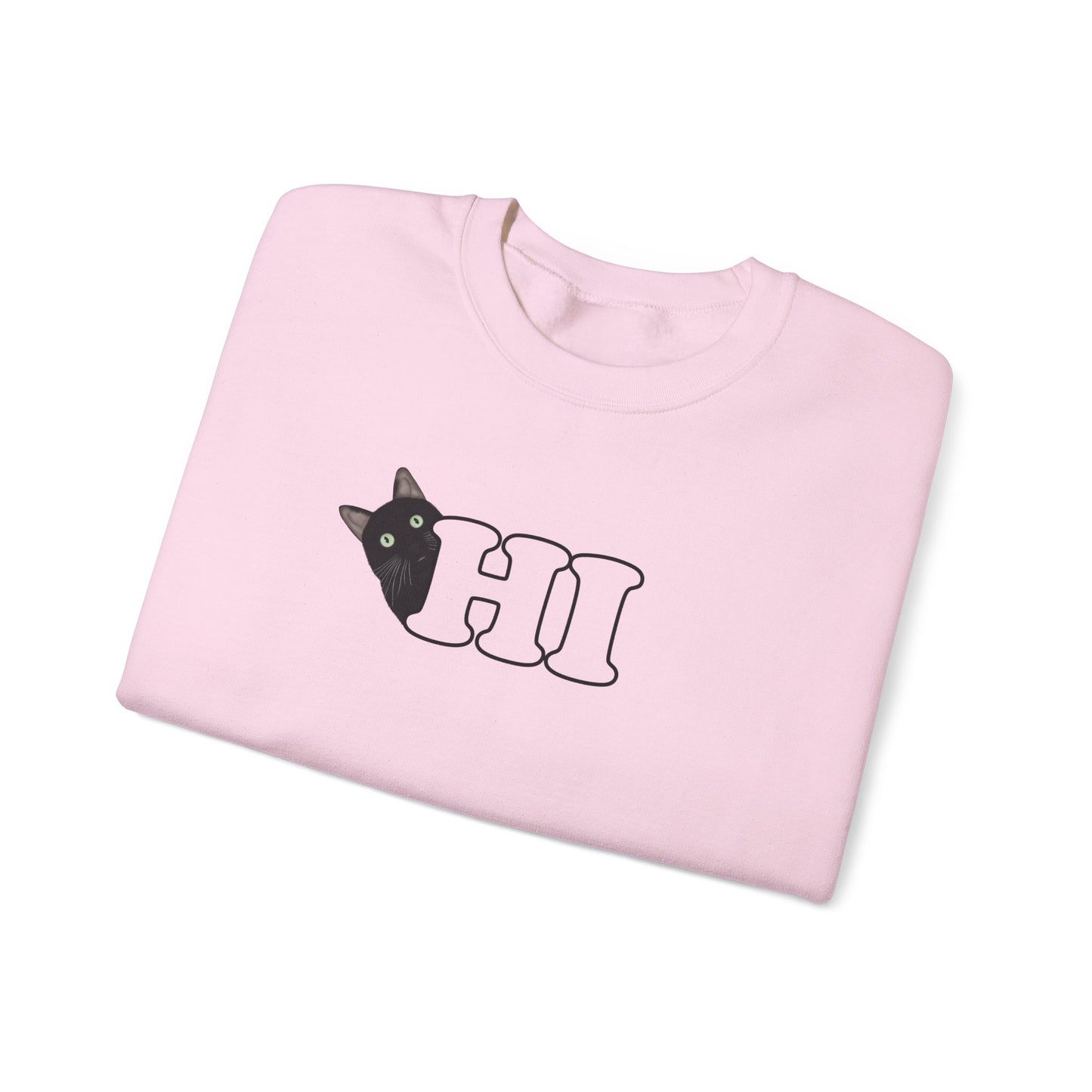 Black Cat Hi Cat Lover Sweatshirt