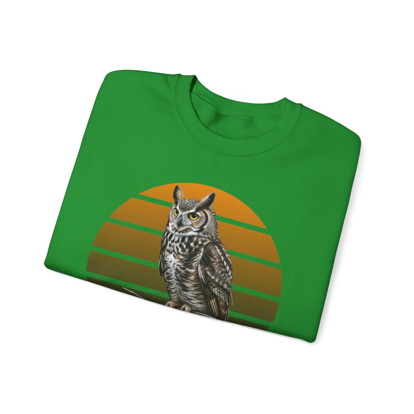Great Horned Owl Sweatshirt | Unisex Bird of Prey Crewneck | Owl Lover & Birder Gift