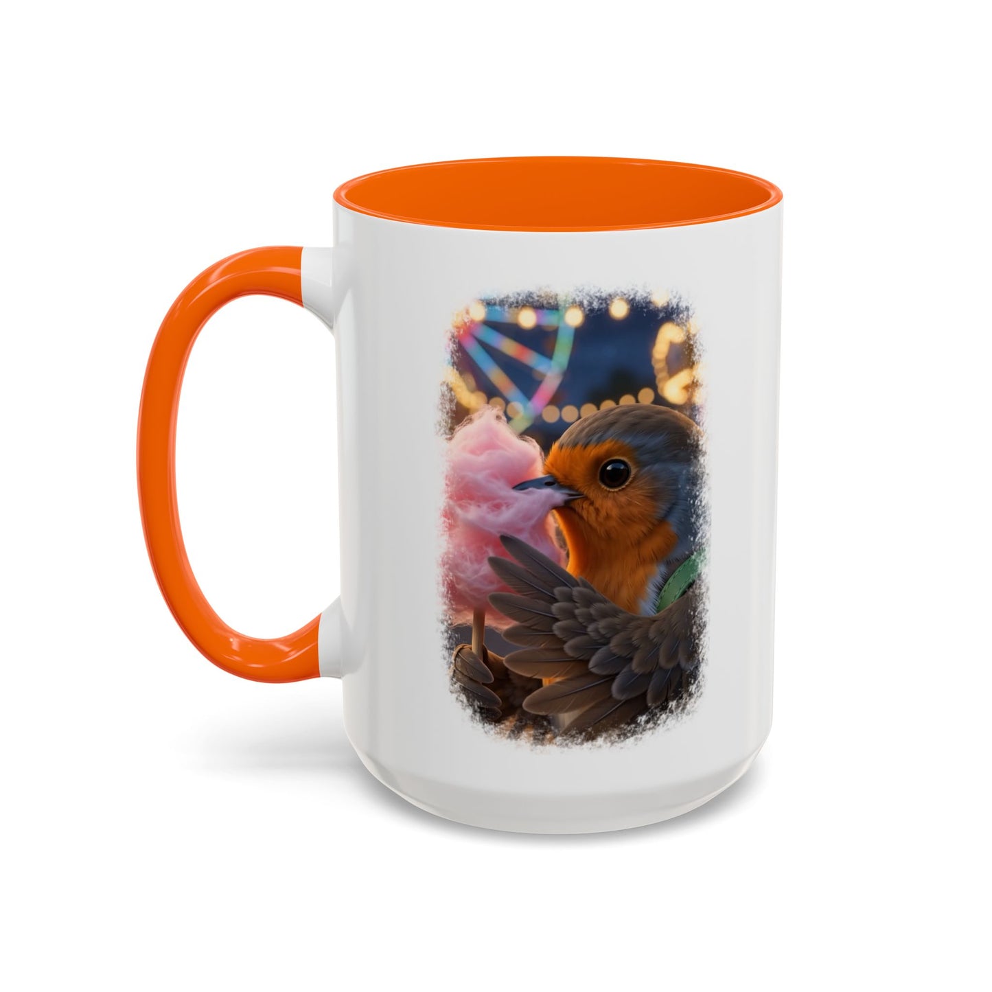 Robin Rosi Pink Cotton Candy Premium Mug for Bird Lovers
