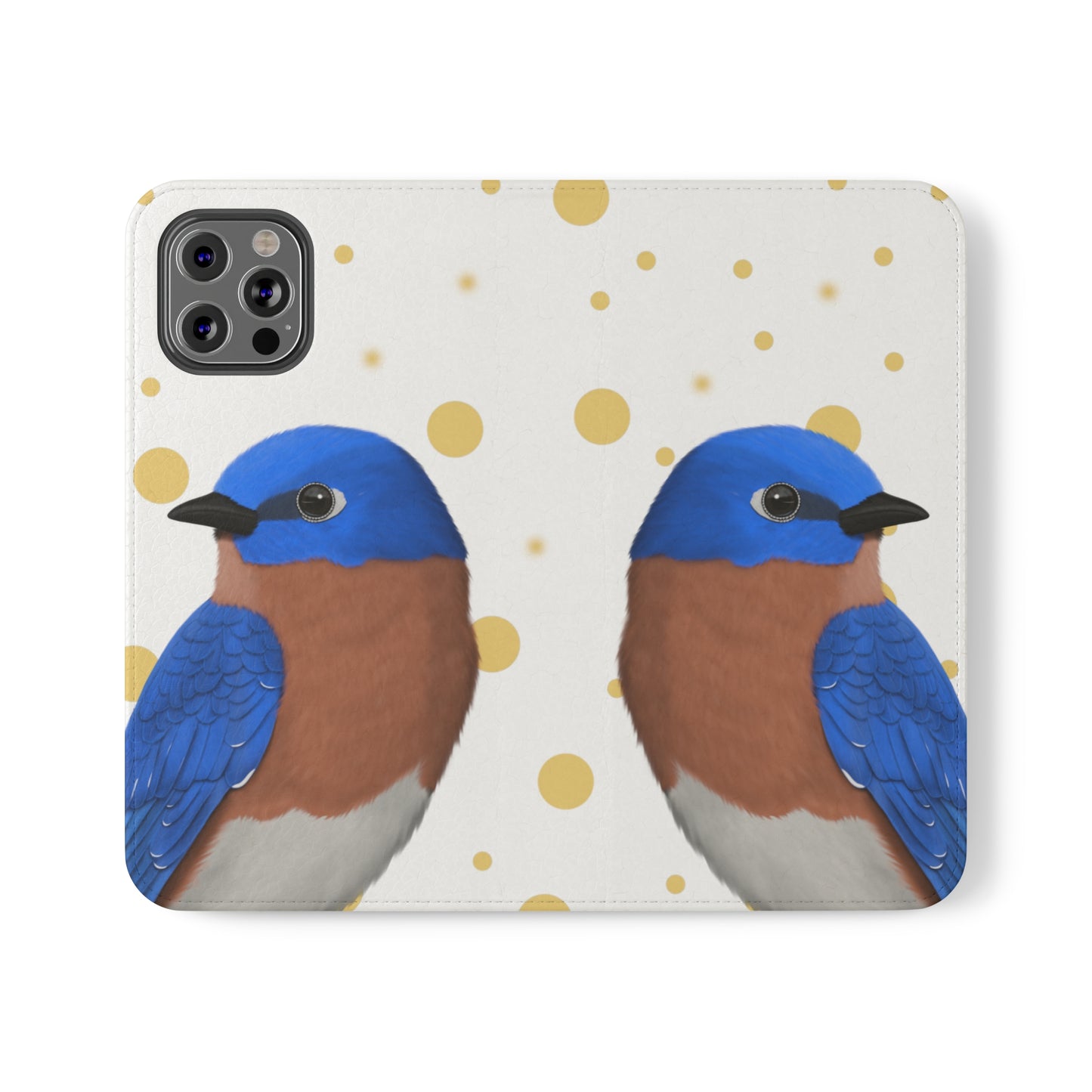 Bluebird Bird Art Phone Flip Case