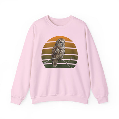 Barred Owl Sweatshirt | Unisex Bird Lover Pullover | Wildlife Birder Gift | Bird Crewneck