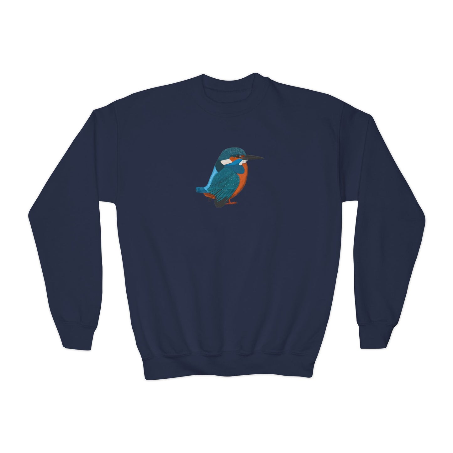 Kingfisher Bird Birdwatching Youth Crewneck Sweatshirt