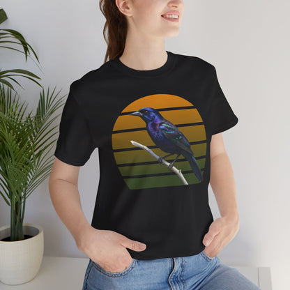 Grackle T-Shirt | Unisex Retail Fit Bird Lover Tee | Wildlife Birder Gift