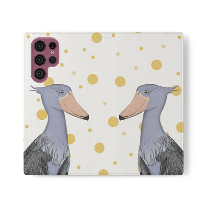 Shoebill Bird Art Phone Flip Case