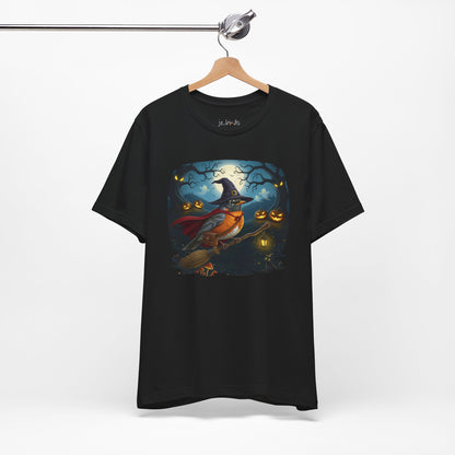 American Robin Halloween Bird T-Shirt - Spooky Halloween Costume for Bird Lovers