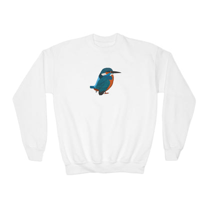 Kingfisher Bird Birdwatching Youth Crewneck Sweatshirt