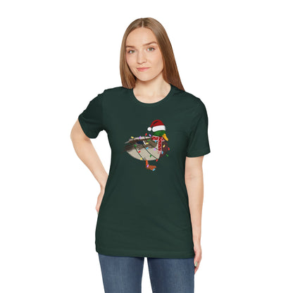 Mallard with Fairy Lights Christmas Bird T-Shirt