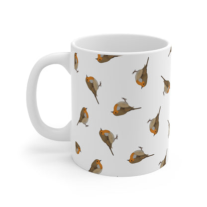 Rotkehlchen Tasse – 11 oz und 11oz Stil