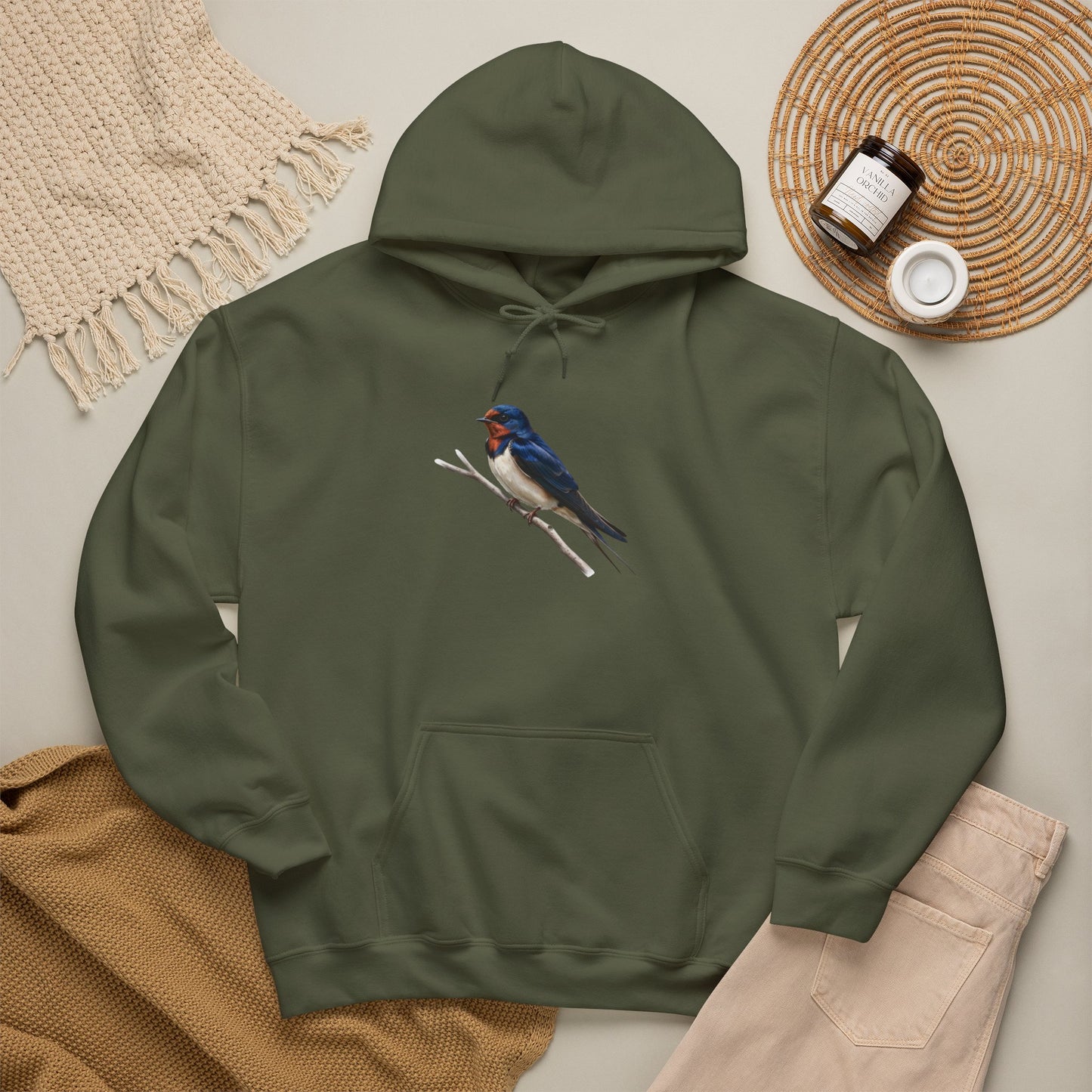 Barn Swallow Hoodie Bird Watcher | Unisex Sweater | Gift for Bird Lovers