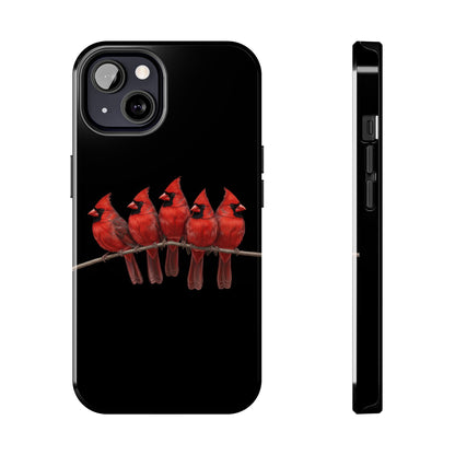 Cardinal Dual-Layer iPhone Case with Bird Art – The Perfect Gift for Ornithologists & Bird Lovers