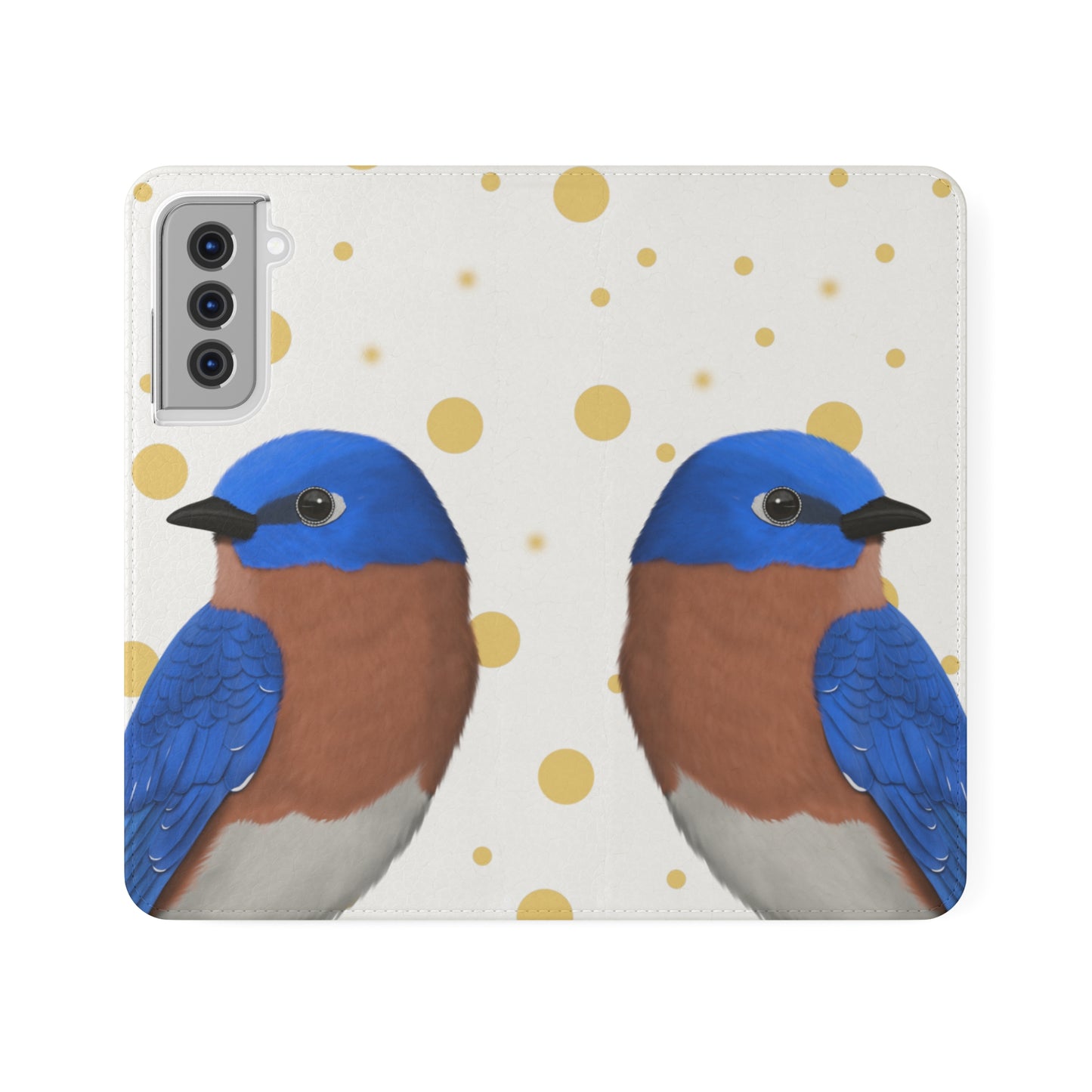 Bluebird Bird Art Phone Flip Case