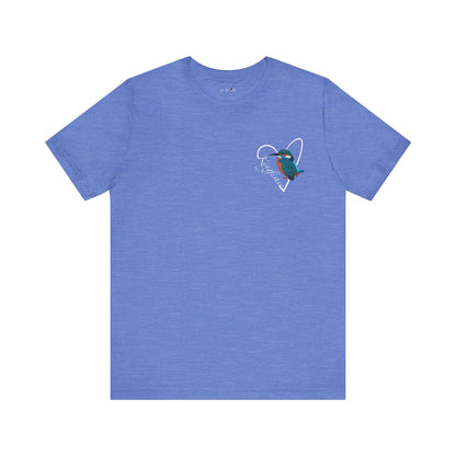 Kingfisher Heart Birdwatcher Bird T-Shirt