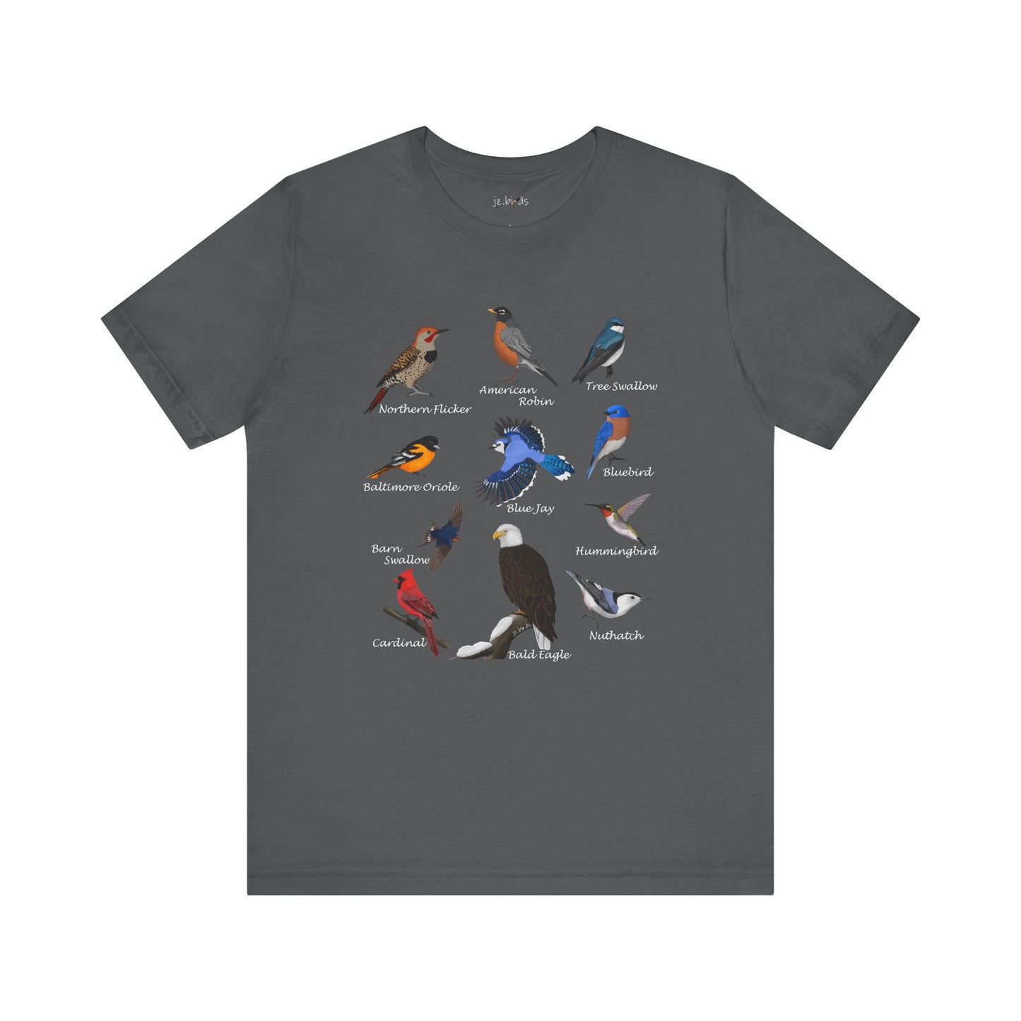 Blue Jay Cardinal Hummingbird Robin Bald Eagle Birding & Birdwatching Bird T-Shirt