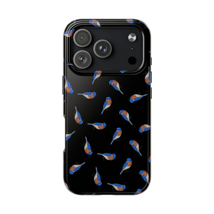 Bluebird iPhone Case Black – Premium Tough Phone Cover for Bird Lovers
