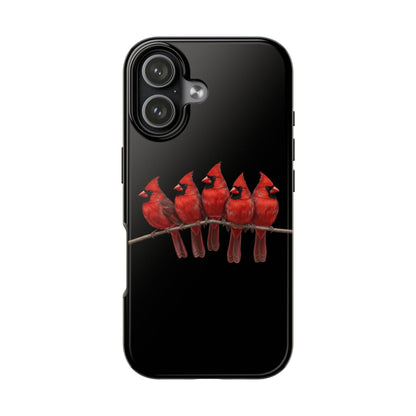 Cardinal Dual-Layer iPhone Case with Bird Art – The Perfect Gift for Ornithologists & Bird Lovers