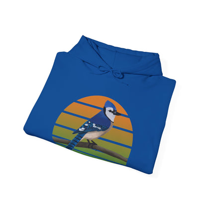 Blue Jay Bird Hoodie