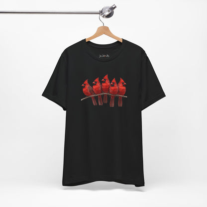 Cardinals T-Shirt | Unisex Retail Fit Bird Lover Tee | Wildlife Birder Gift