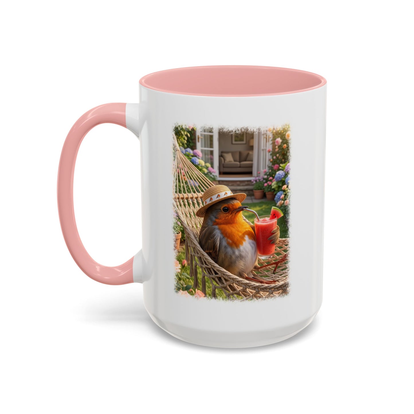 Robin Rosi Hammock and Smoothie Mug for Bird Lovers