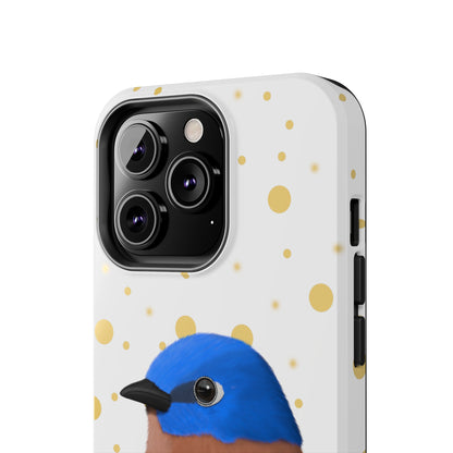 Bluebird Bird Art Tough Phone Case White