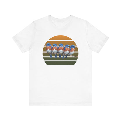 Bluebird Premium T-Shirt | Unique Birdwatcher & Birder Gift by jz.birds