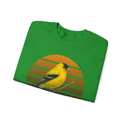 American Goldfinch Sweatshirt | Unisex Bird Lover Pullover | Wildlife Birder Gift | Songbird Crewneck