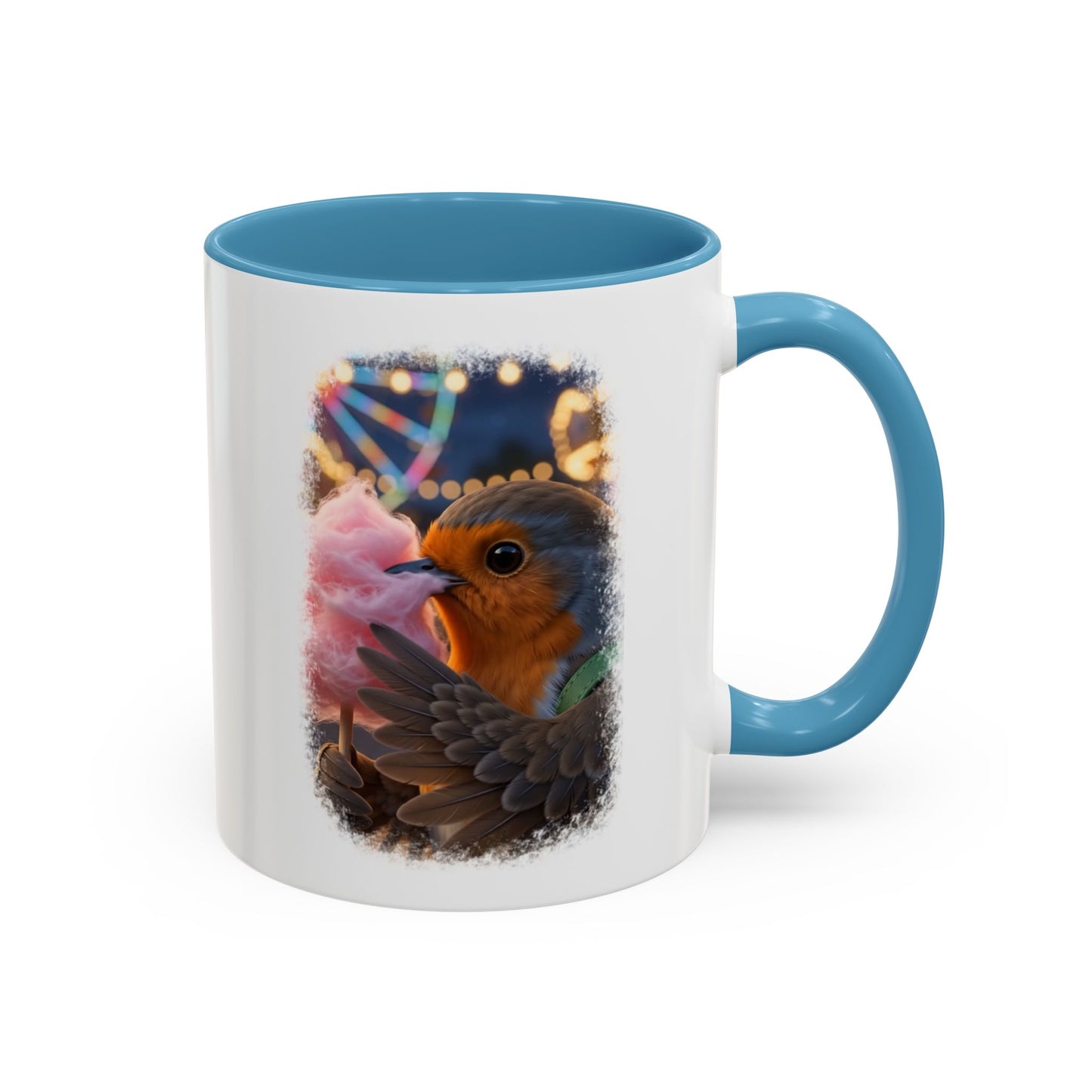 Robin Rosi Pink Cotton Candy Premium Mug for Bird Lovers