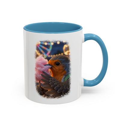 Robin Rosi Pink Cotton Candy Premium Mug for Bird Lovers