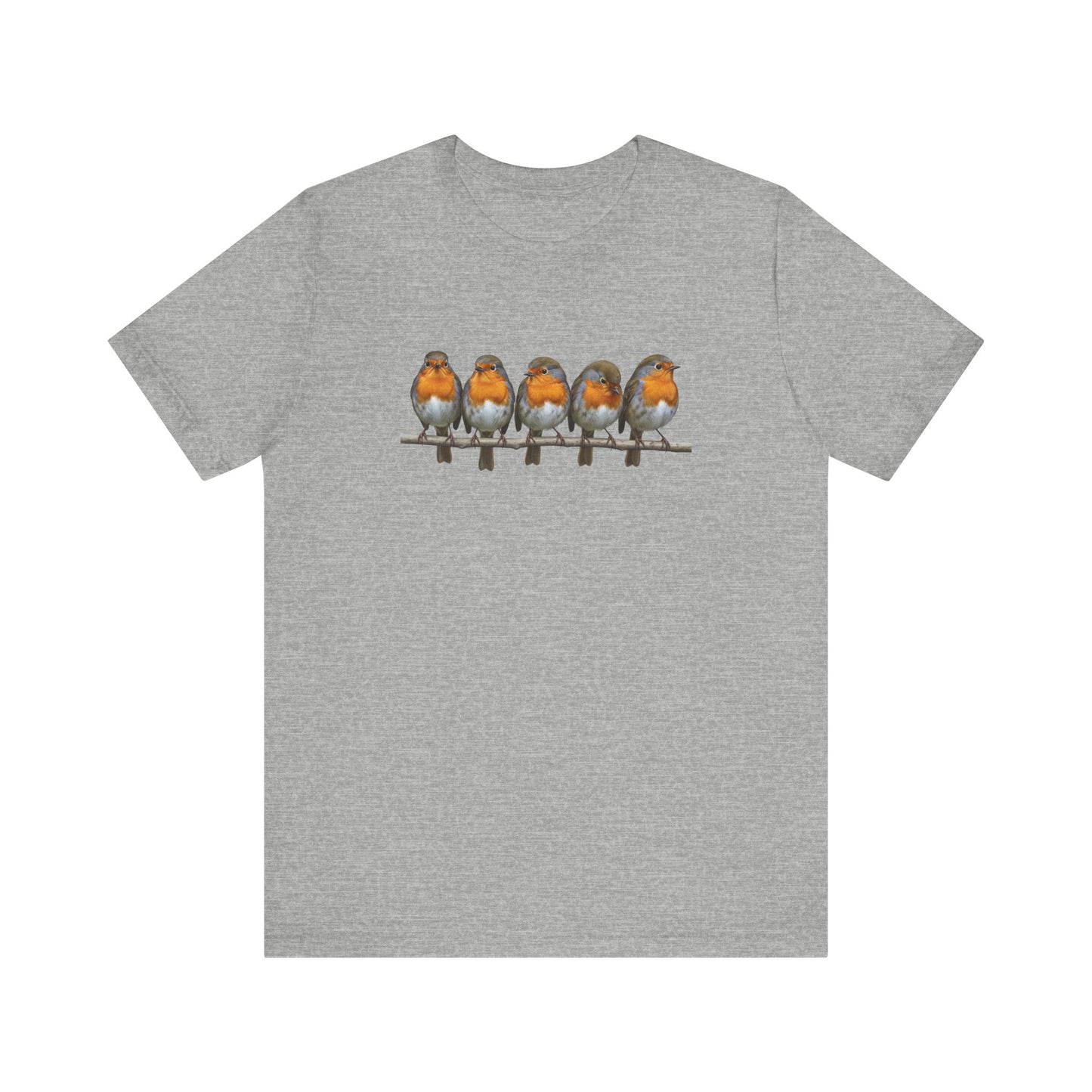 Rouge-Gorge T-Shirt (Unisex) Biologiste Nature Oiseau